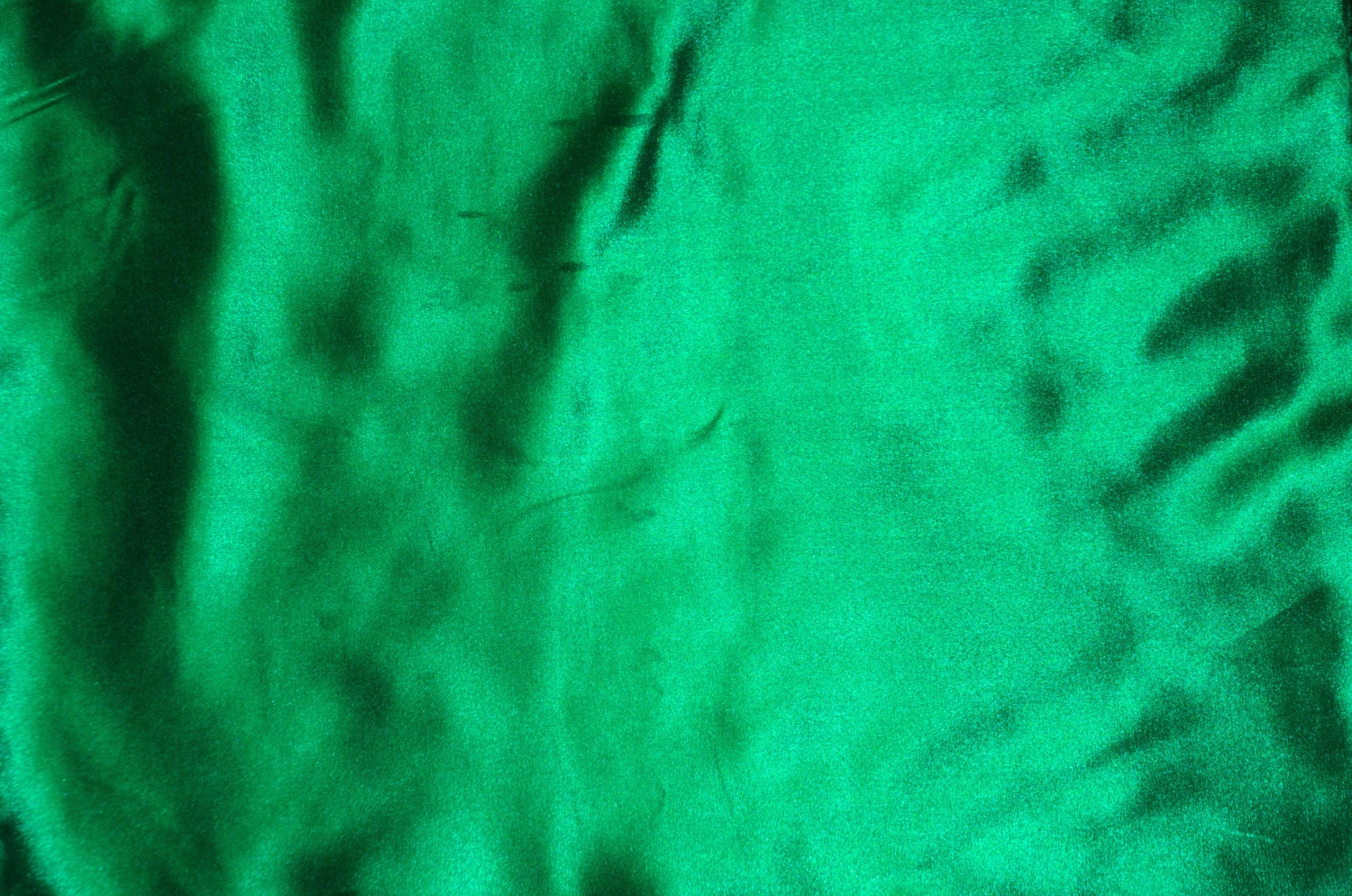 Emerald Green Fabric | Bridal Satin Fabric | Fabric by the Yard 58
