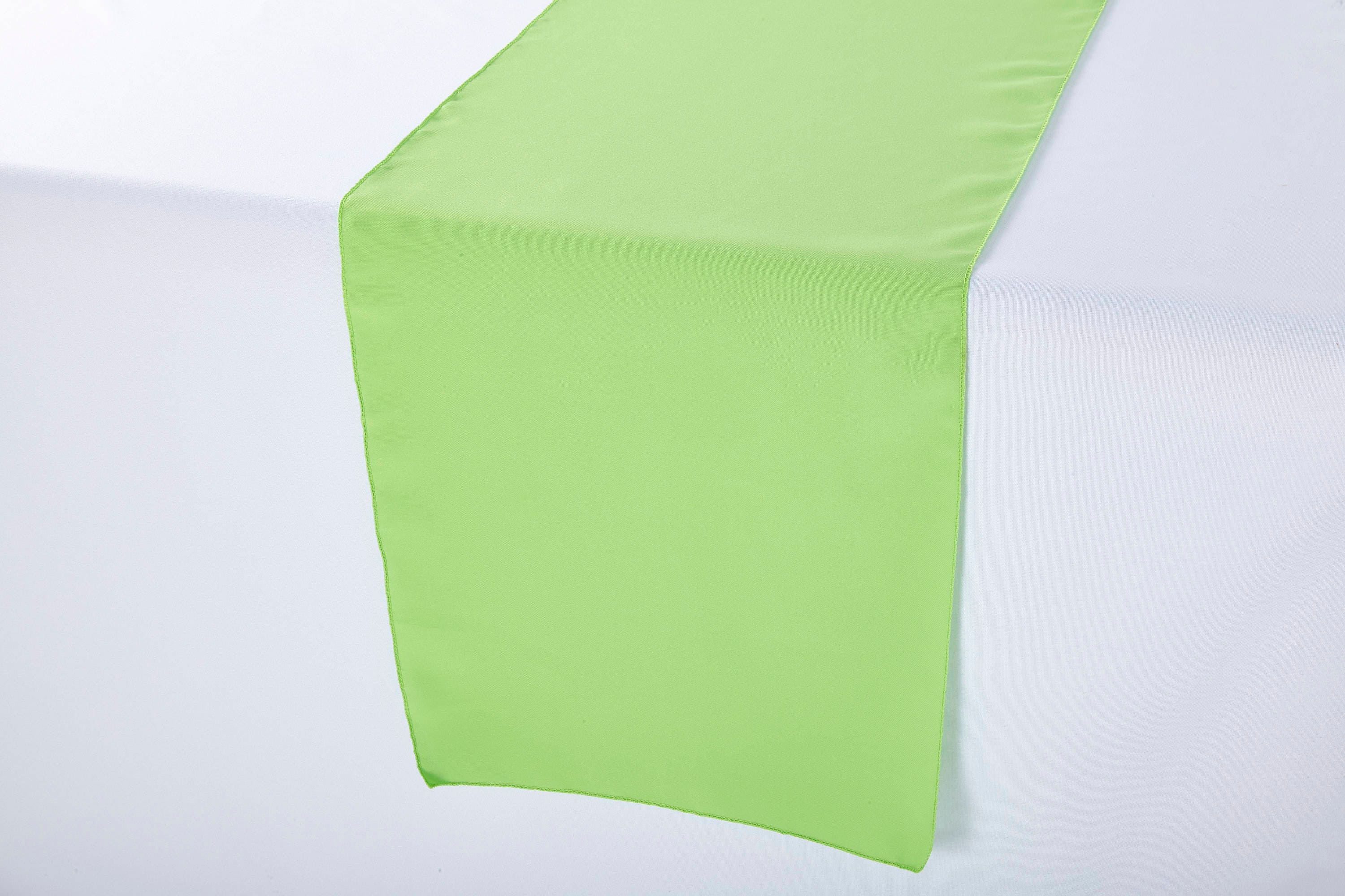 Lime Green Polyester Table Runner Wedding Table Runners Etsy