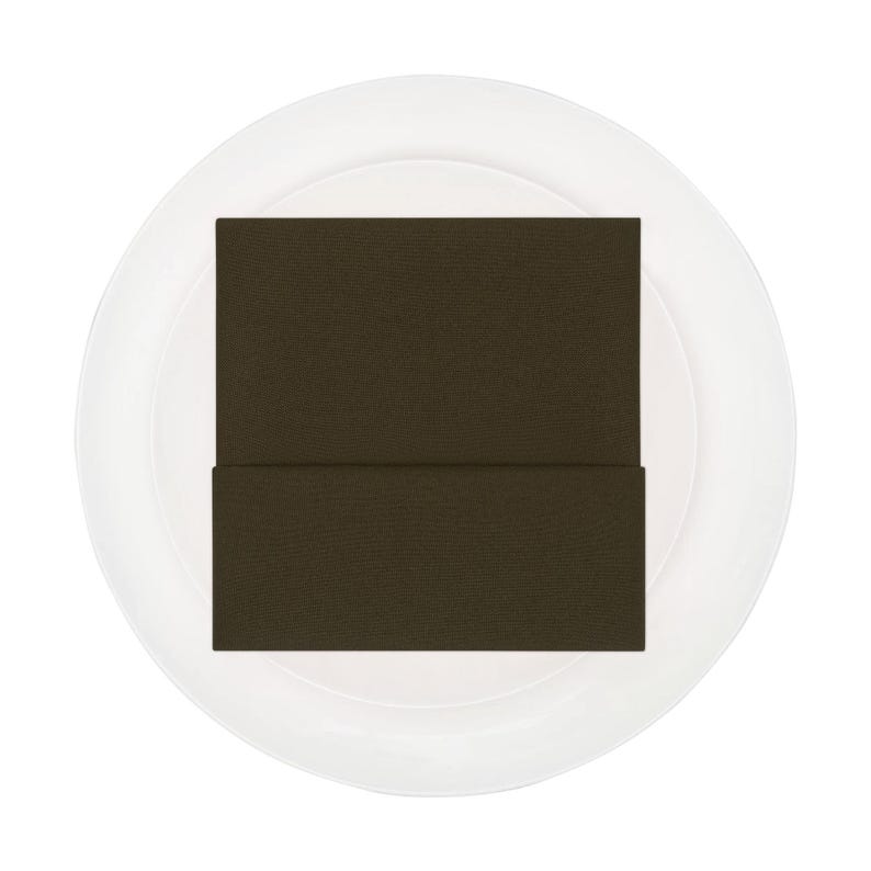 Olive Green Polyester Napkins image 2