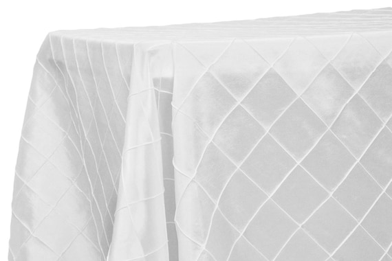 WedDecor Wedding Decor Nappe Rectangulaire, 90 X 132 Pouces Housse De Table En Lin Et Coton Polyester Pour Mariage, Dîner Et Fête D'anniversaire - 1 Pièce, Blanc