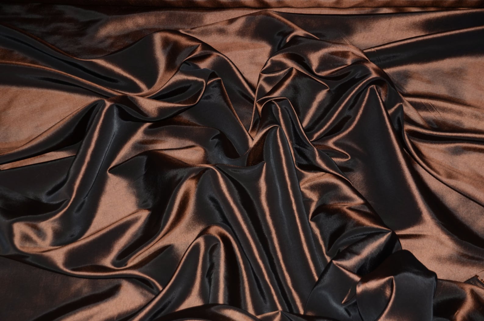 Cherrywood Brown Taffeta Silk Fabric main image 1