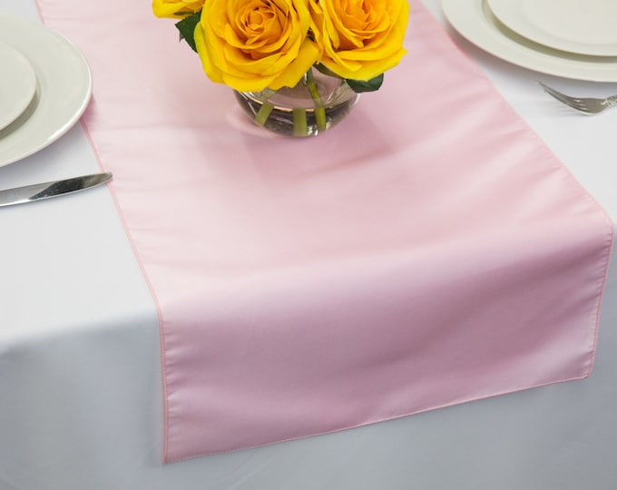 Pink and White Gingham Table Runner Wedding Table Runners Etsy
