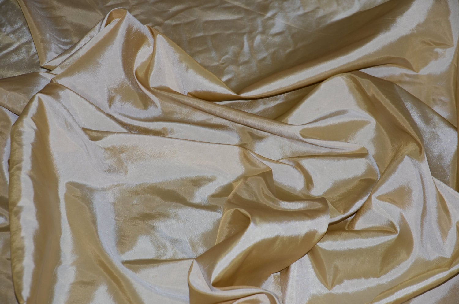 Champagne Taffeta Fabric | Silk Taffeta Fabric | Fabric By The 