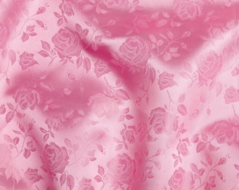 Rose Floral Damask Fabric | Damask Fabric By The Yard 58/60" Width