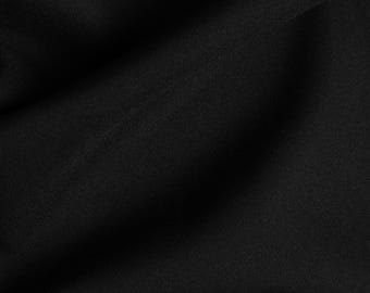 Black Polyester Fabric | Polypoplin By The Yard 58"/60"