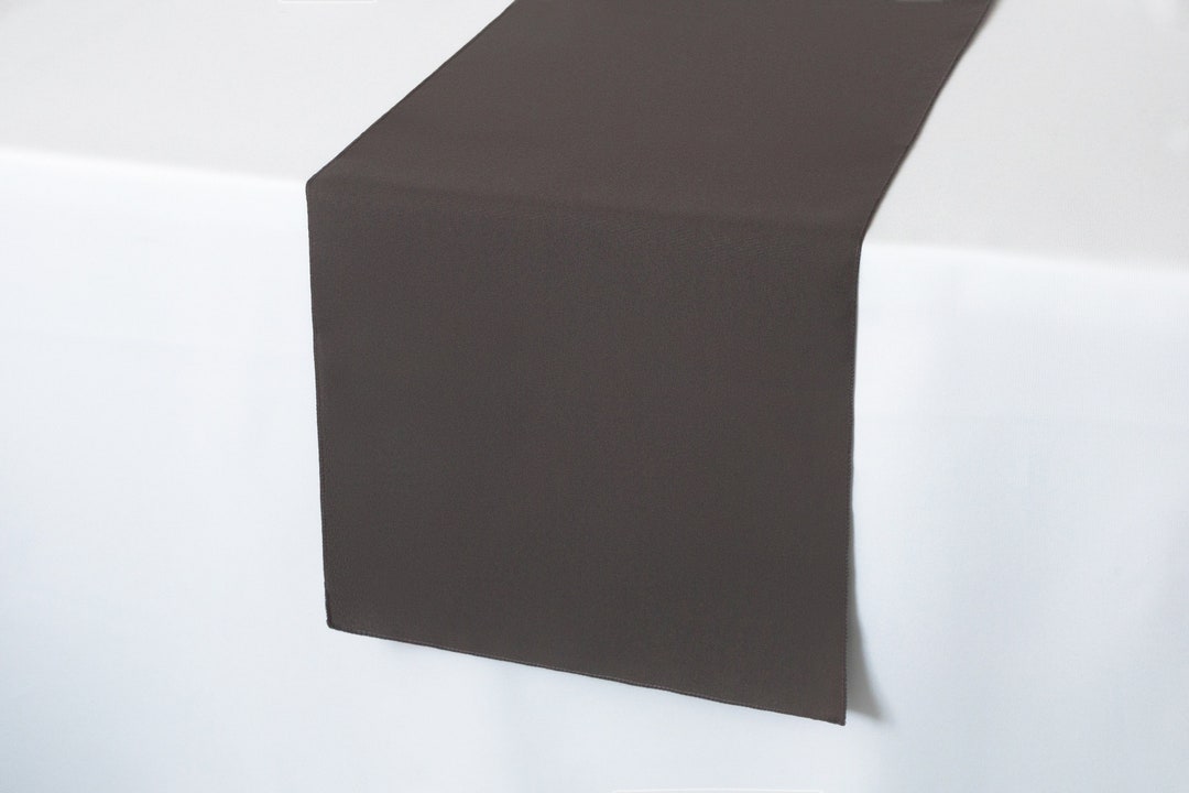 Charcoal Table Runner Polyester Wedding Table Runners Etsy