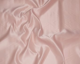 Blush Lamour Fabric | L'amour Dull Bridal Satin Fabric | Fabric By The Yard 58/60" Width