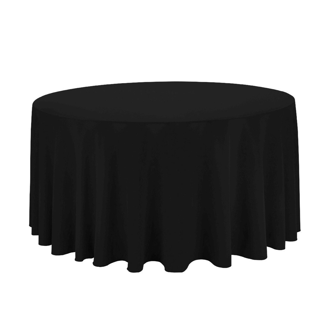 Round Tablecloth in Pastorale #1 Black French Country Toile