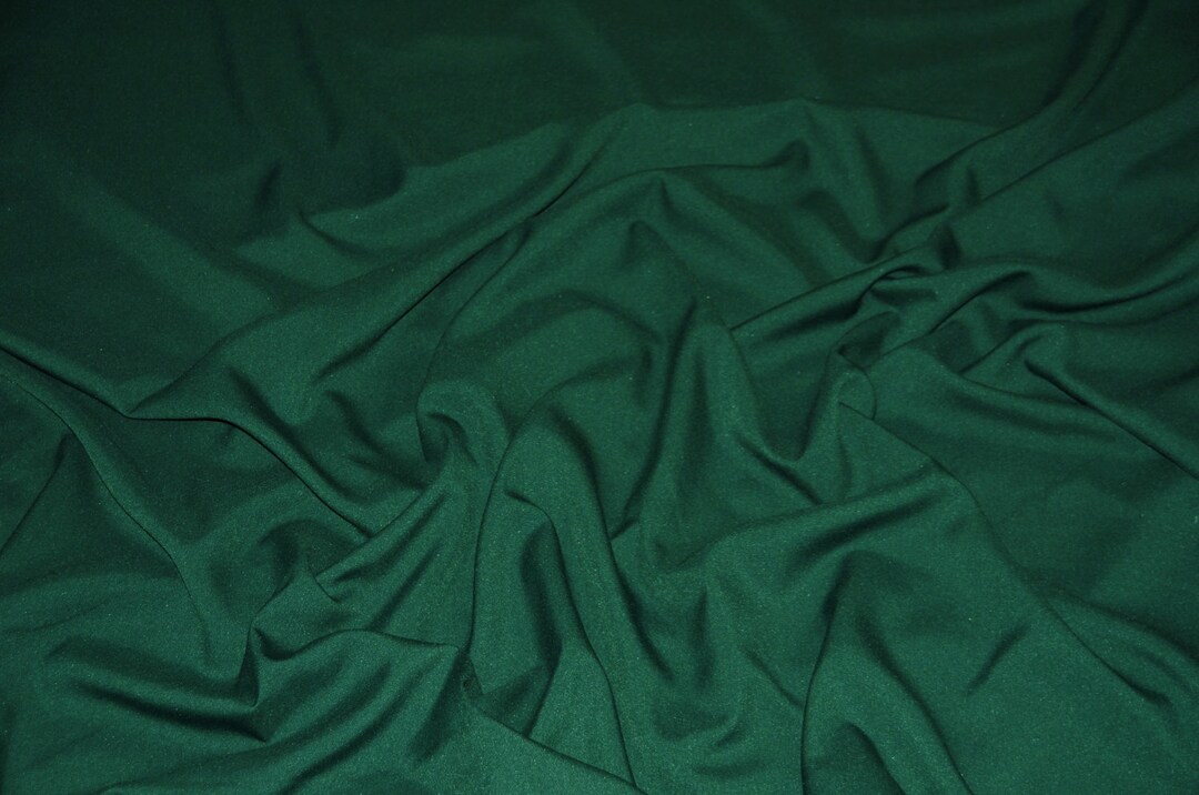 Hunter Green Polyester Fabric Hunter Green Fabric Yardage Fabric by the