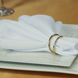 100 - White Napkin Polyester