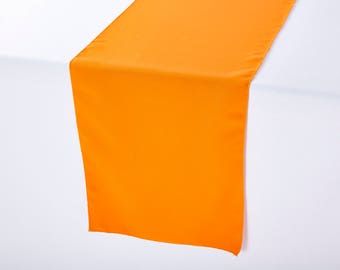 Orange Polyester Table Runner