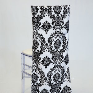 Flocking Damask Chiavari Chair Cover