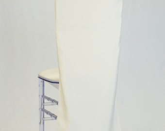 Ivory L'amour Satin Chiavari Chair Cover