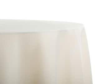 120" Round Ivory Tablecloth Polyester | Wedding Tablecloth