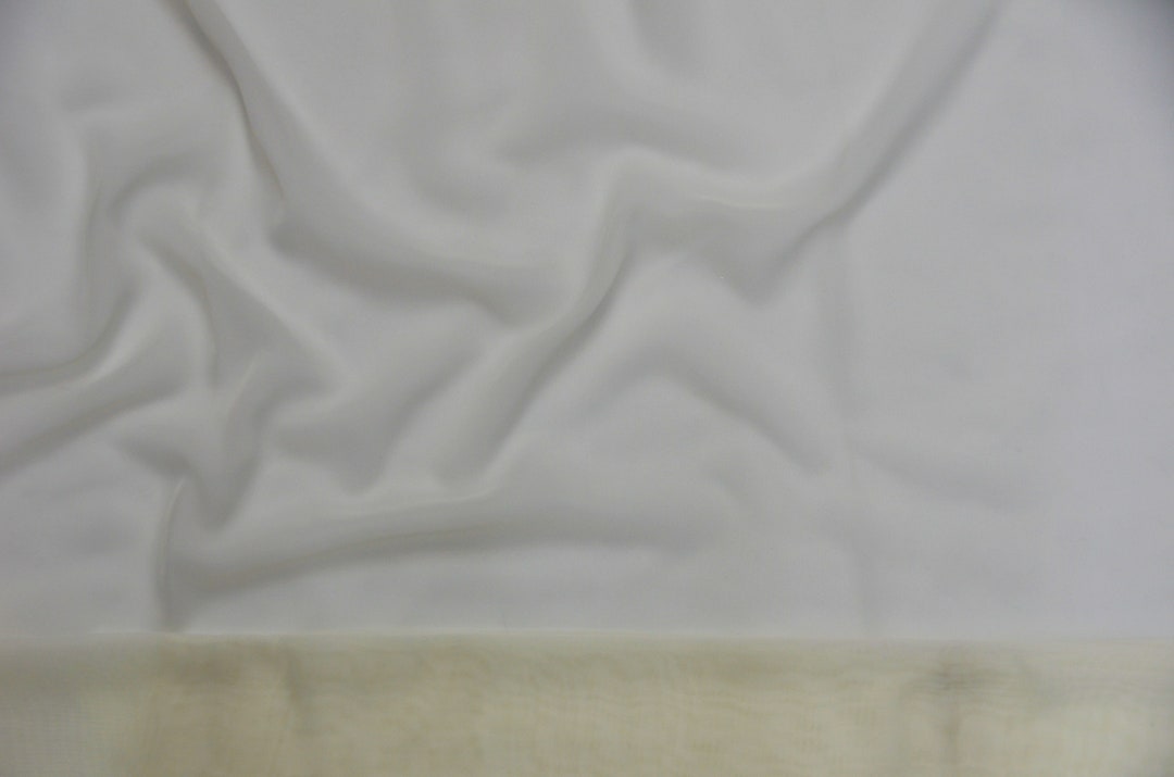 Ivory Poly Chiffon Silk Fabric Fabric by the Yard - Etsy