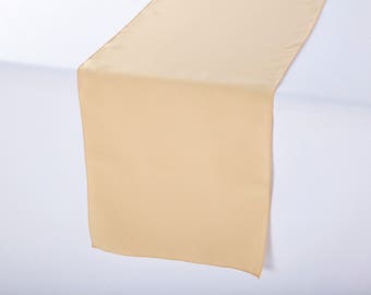 Champagne Polyester Table Runner