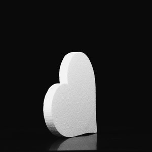 1pc White Diy Styrofoam Heart Ø15cm, / Polyester Shapes And Accessories,  Craft Supplies, Decorations
