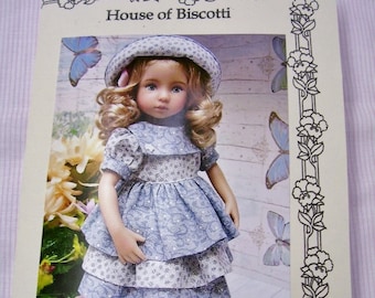 Paper Pattern for 13" Effner Little Darling, Ruffled Dress and Hat  Free Ship USA