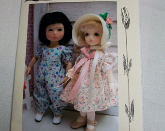 Paper Pattern for 8"  Kish Riley, Ginny Wardrobe Pattern  Playsuit, Dresses, Hats Free Ship USA