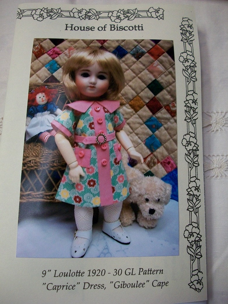 Robe Pour Poupée Ancienne Loulotte - Bleuette GL - Fabrication Française - Occasion