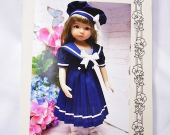 Paper Pattern for 13" Effner Little Darling, Old Fashioned Sailor Dress, Hat  Free Ship USA