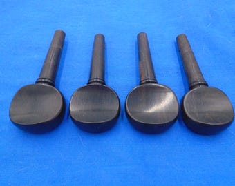 Clavijas de afinación para violonchelo 4/4, nuevas, de madera de ébano pretaladradas