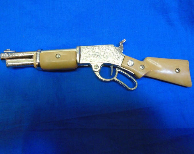 Vintage 1957 Toy Spitfire Cap Gun From the Nichols Toy Co. Jacksonville, Texas. Very Good