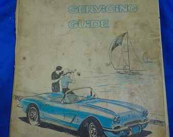 1962 Corvette Servicing Guide ST-12, Good Condition.  Published by General Motors Corporation.  Softbound