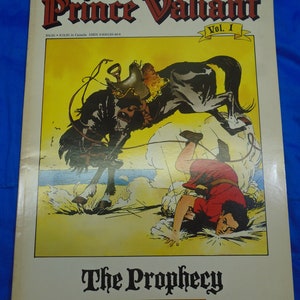 1987 Fantagraphics Book &quot;Prince Valiant Vol. 1, The Prophecy&quot;  Very Fine Condition, Softbound by Harold Foster.  Reprinted from 1937