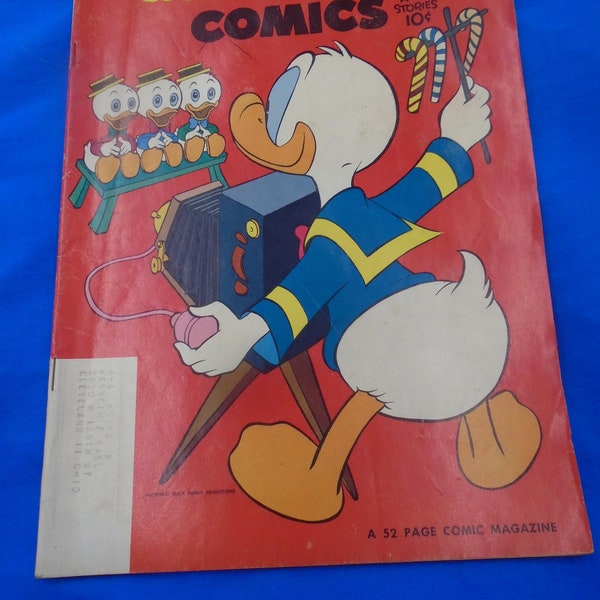 Golden Age Walt Disney's Comics and Stories #159 December 1953 Issue.  All Carl Barks Art.  Graded 6.0(FN)