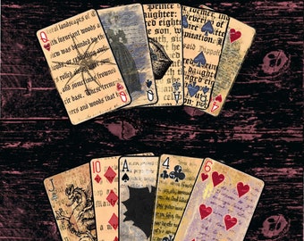 Veränderte Spielkarten zum Ausdrucken, Gothic, Full Deck,