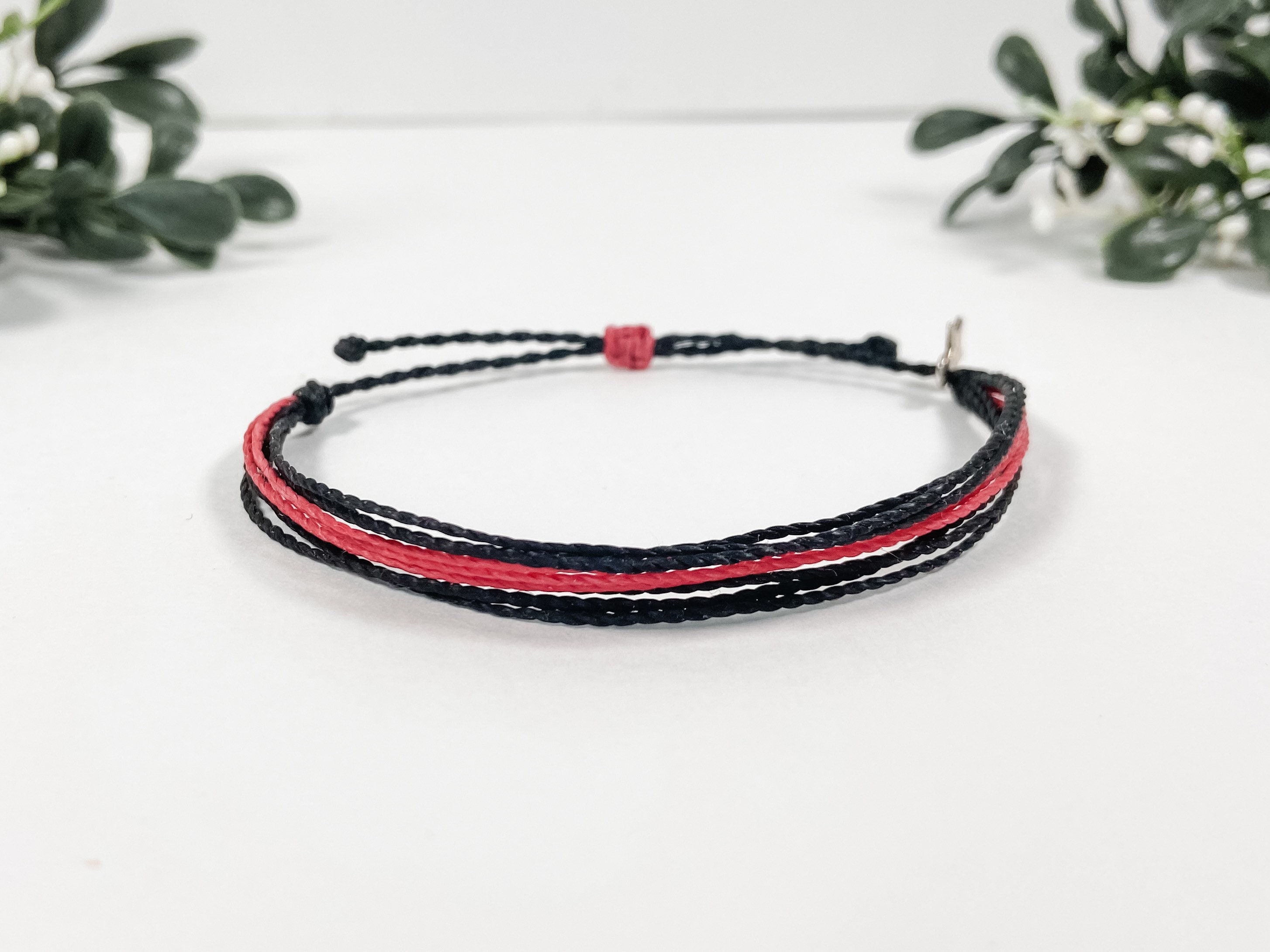 Thin Red Line 343 Silicone Bracelet - Thin Blue Line USA 6 Pack / Small- 7 inch