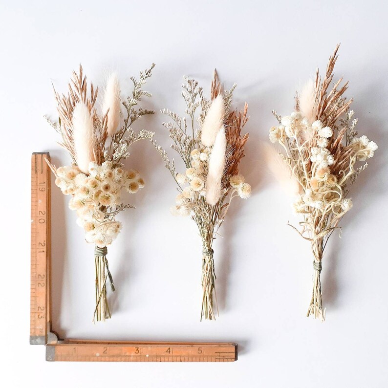 3 x Mini Dried Flower Bunches, DIY, flowers, wreath making supplies, bulk, wholesale, budvase flowers, boho home decor, bouquet, centerpiece image 6