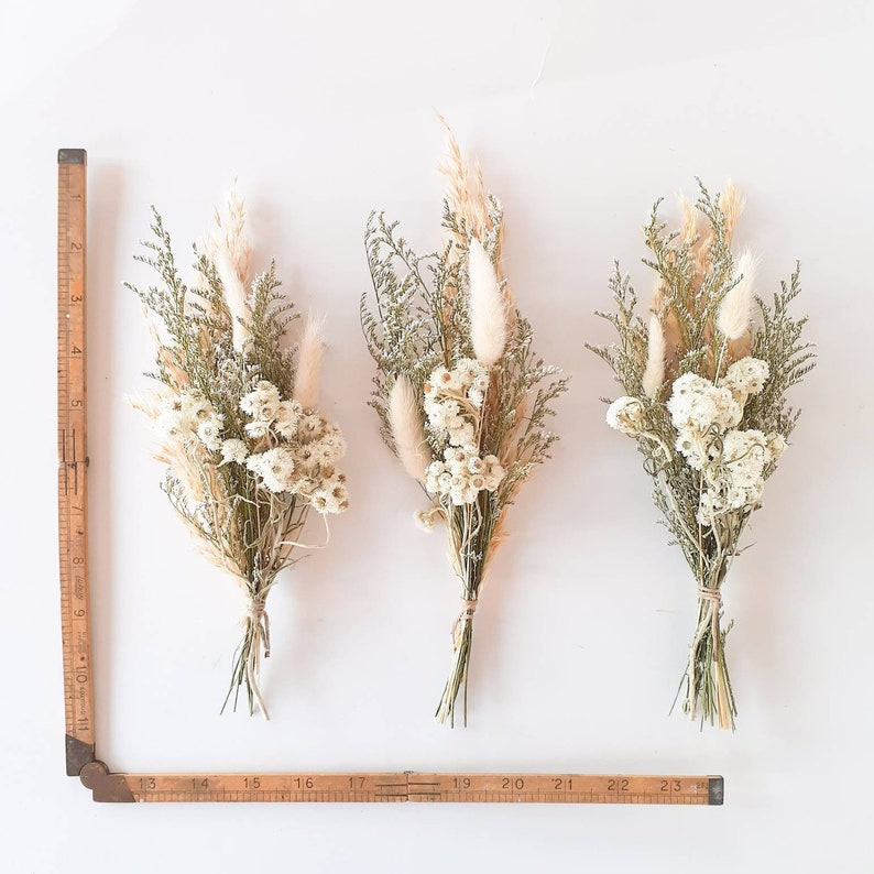 3 x Mini Dried Flower Bunches, DIY, flowers, wreath making supplies, bulk, wholesale, budvase flowers, boho home decor, bouquet, centerpiece image 7
