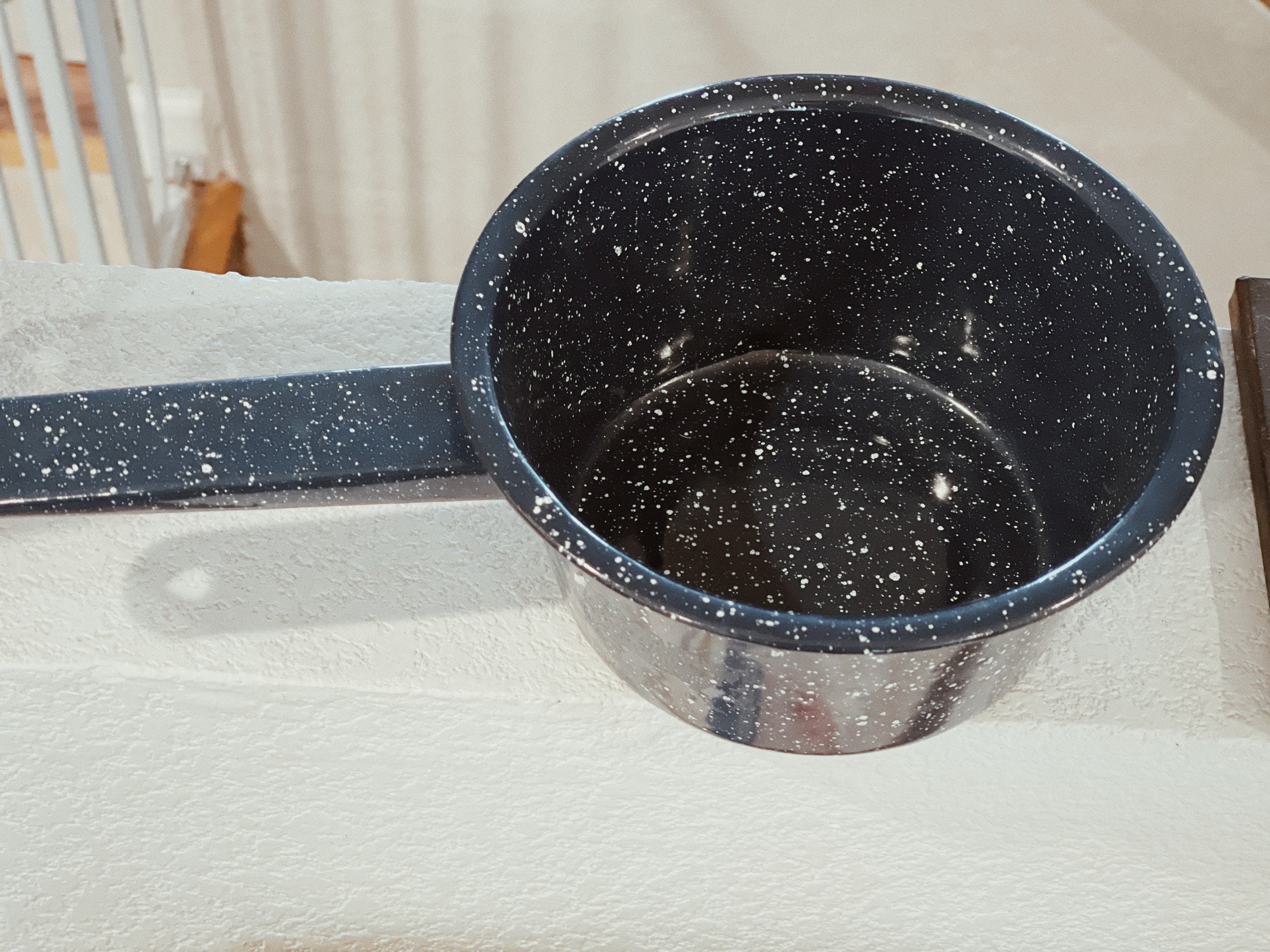 Vintage Blue and White Speckled Enamel Cookware Etsy UK