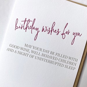 Friend Birthday Card, Letterpress Birthday Card, Bestie Birthday Card, Funny Friend Birthday Card, Funny Birthday, Funny Girlfriend Birthday