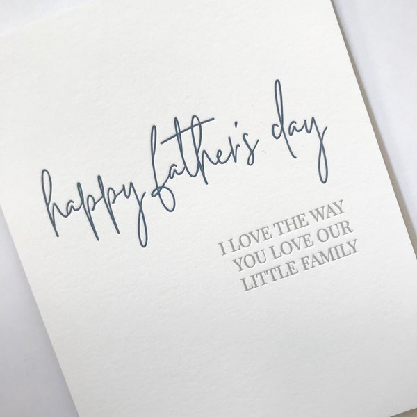 Father's Day Card, Letterpress Father's Day Card, Husband Father's Day Card