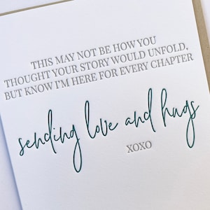 Mama Support Letterpress Card: Thinking of You