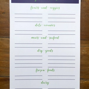 Grocery Store Notepad Grocery List Mom Gift image 3