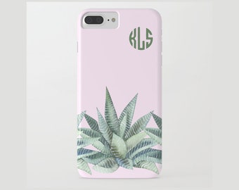 Green Aloe Succulent Custom Name Slim Or Tough Device Case For Iphone Samsung Galaxy Girl Monogram Accent Protective Case Gift Electronics Cases Electronics Accessories Dekorasyonu Net