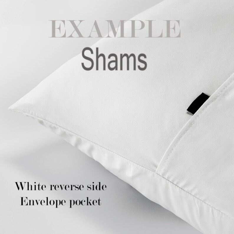 Envelope Closure Gift Single-sided print Fabric Polyester Add Pair of Shams to your order Any Design Poly-cotton