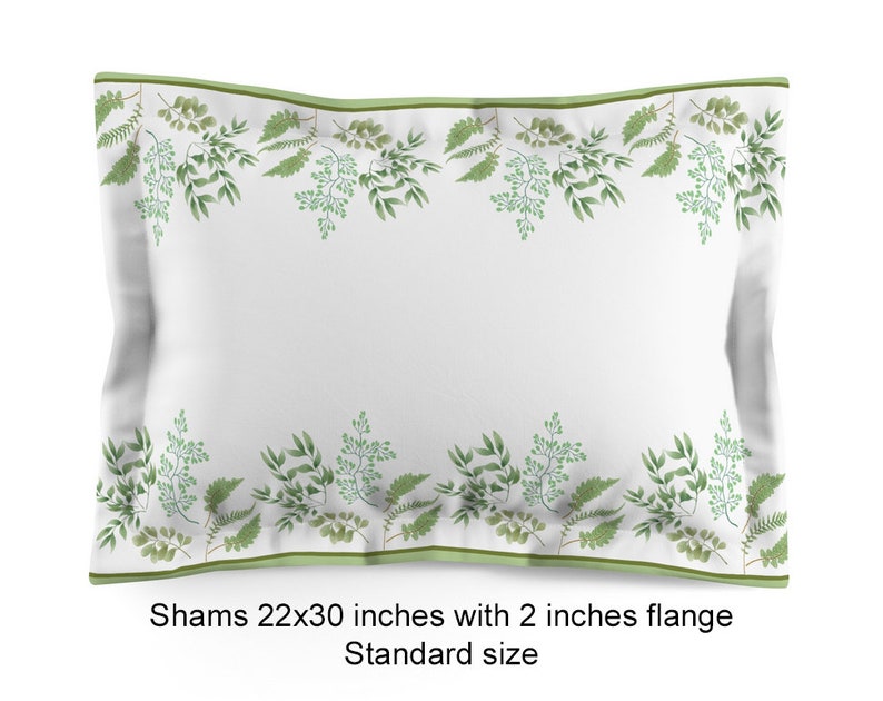 Envelope Closure Gift Single-sided print Fabric Polyester Add Pair of Shams to your order Any Design Poly-cotton