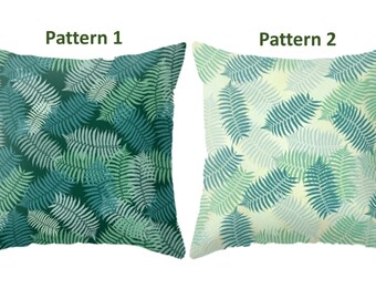 Decorative Throw Pillow - 4 different sizes to choose from, With, Without, Inserts, Indoors, Outdoors, Square, Green, Fern, Pattern, Classic