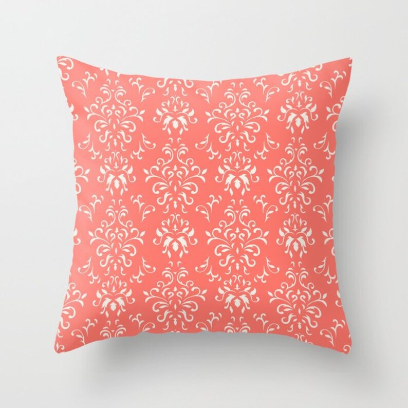 Floral Accent Indoor Geometric Coral Red Double-sided Outdoor Pattern Black and Grey Mix /& Match Decorative Throw Pillow Cover Gift