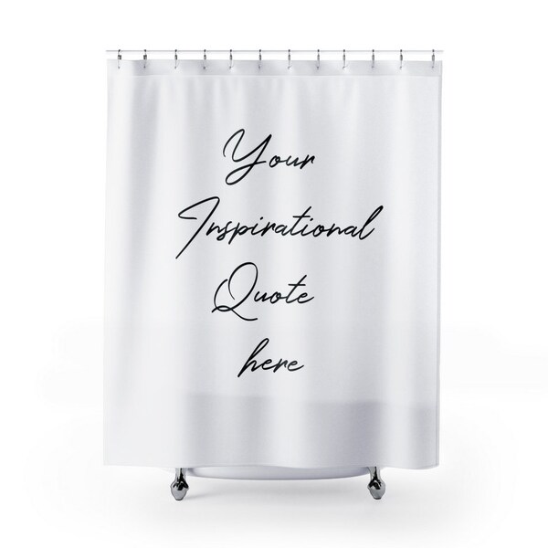 Quote Shower Curtain Etsy