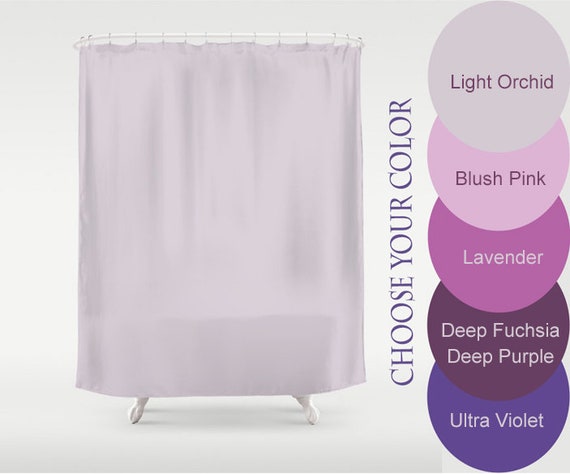 Solid Color Shower Curtain Ultra Violet Deep Purple Etsy