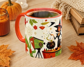 Witching Hour Ceramic Mug, Halloween Gift, Party Supply