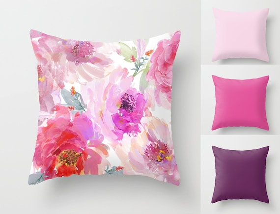Pink and purple throw pillows hotsell