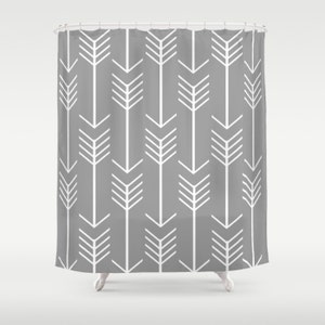 Custom Shower Curtain -  71" by 74" Home, Decor, Bathroom, Bath, Dorm, Girl, Christmas, Gift, Boho, Arrow, Pattern, Abstract, Choose, Color