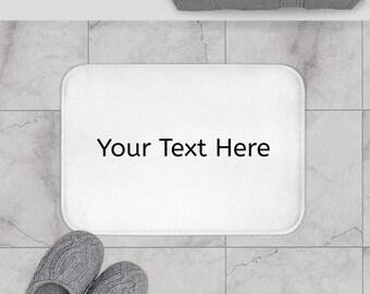 Custom Design Bath Mat, Elegant Bathroom Decor